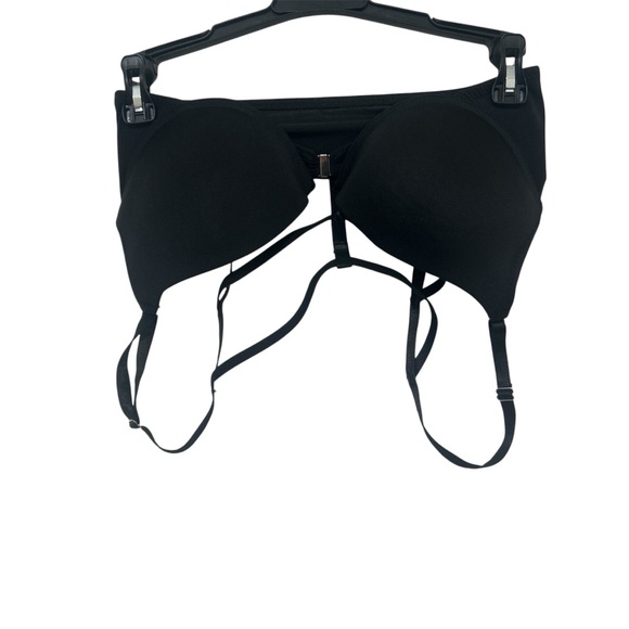 Other - Unbranded Black Front-Closure Cage Back Push-Up Bra - Size 36B